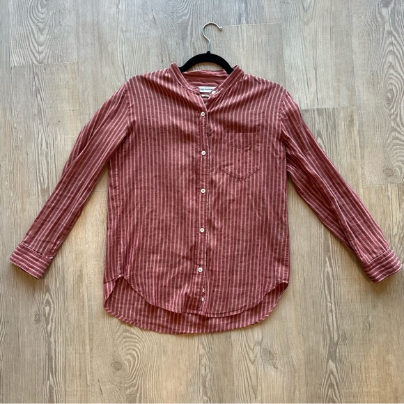 Isabel Marant Etoile Women’s button down shirt red striped sz 38 / US 6 /medium - Picture 6 of 8